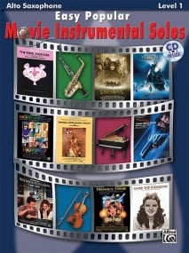 Easy Popular Movie Solos Level 1 - Alto Saxophone published by Alfred (Book & CD)