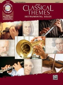 Easy Classical Themes Instrumental Solos - Tenor Saxophone published by Alfred (Book & CD)