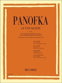 Panofka: 24 Vocalises Opus 81 published by Ricordi - medium/low voice