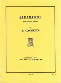 Gagnebin: Sarabande for Trombone published by Leduc