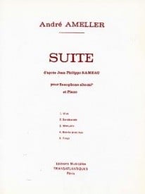 Ameller: Suite D'Aprs Rameau for Alto Saxophone published by EMT