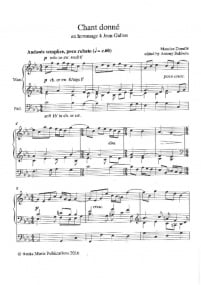 Durufle: Chant Donne (En Hommage a Jean Gallon) for Organ published by Banks