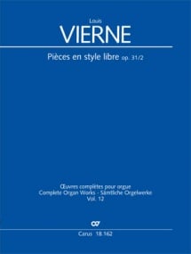 Vierne: 24 Pieces en Style Libre Book 2 for Organ published by Carus