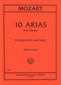 Mozart: 10 Arias from Operas for Bass Voice published by IMC