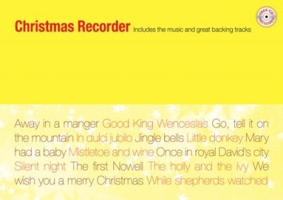 Christmas Recorder published by Mayhew (Book & CD)