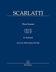 Scarlatti: Three Sonatas K323 (L 95), K378 (L 276) & K162 (L 21)  for Piano published by Barenreiter