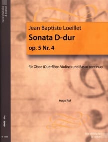 Loeillet: Sonata in D Opus 5 No.4 for Oboe Heinrichshofen
