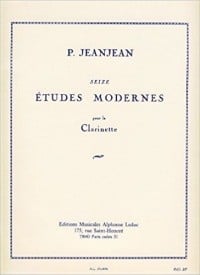 Jeanjean: 16 Modern Studies for Clarinet published by Leduc