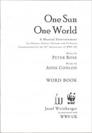One Sun One World (Word Book) published by Weinberger