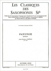 Gretry: Panurge (Ariette) for Tenor Saxophone published by Leduc