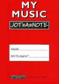 My Music Jot=A=Note (Red) Practice Notebook