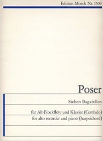 Poser: Seven Bagatelles Opus 52 for Recorder published by Moeck