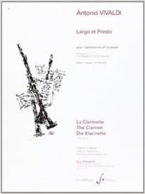 Vivaldi: Largo Et Presto for Clarinet published by Billaudot