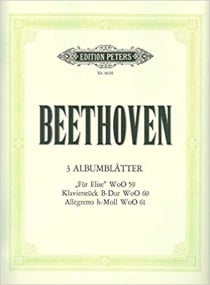 Beethoven: 3 Album Leaves for Piano published by Peters Edition