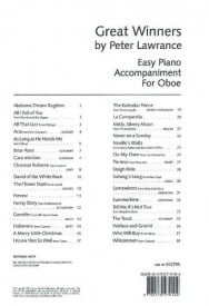 Great Winners for Oboe (Piano Accompaniment) published by Brasswind