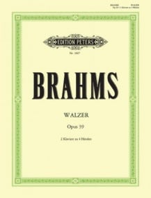 Bach: 5 Waltzes from Opus 39 for Two Pianos published by Peters