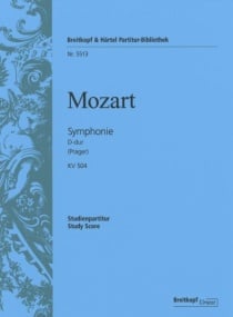 Mozart: Symphony No. 38 D major KV 504 (Study Score) published by Breitkopf