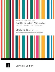 Medieval Duets for Recorder published by Universal