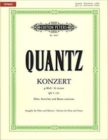 Quantz: Concerto in G Minor for Flute published by Peters