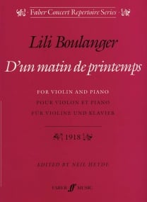 Boulanger: D'un Matin De Printemps for Violin published by Faber