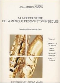 A La Decouverte De La Musique Volume 2 for Alto Saxophone published by Lemoine