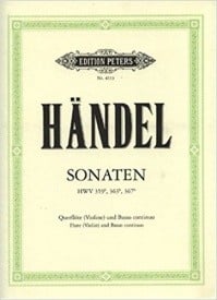 Handel: Complete Sonatas Volume 2 for Flute published by Peters