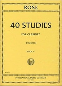 Rose: 40 Studies Volume 2 for Clarinet published by IMC