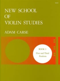 Carse: New School of Violin Studies Book 3 (First and Third Positions) published by Stainer &  Bell