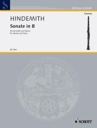 Hindemith: Sonata in Bb (1939) Clarinet published by Schott