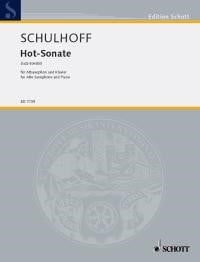 Schulhoff: Hot-Sonate for Alto Saxophone published by Schott