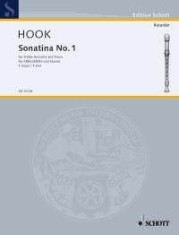 Hook: Sonatina No 1 in F for Treble Recorder published by Schott