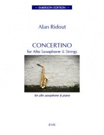 Ridout: Concertino for Alto Saxophone published by Emerson