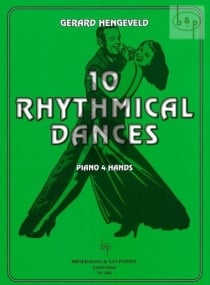 Hengeveld: 10 Rhythmical Dances Duets for Piano published by Broekmans