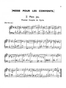 Couperin: Mass for the Convents for Organ published by Kalmus