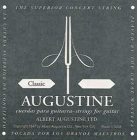 Augustine Black Label Classical Guitar Strings (Complete Set)