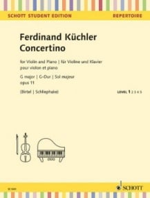 Kuchler: Concertino in G Opus 11 for Violin published by Schott