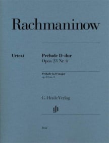 Rachmaninov: Prelude in D major Opus 23/4 for Piano published by Henle