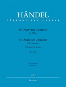 Handel: Te Deum in Bb major (HWV 281) published by Barenreiter Urtext - Vocal Score