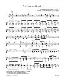 Mozart: Eine Kleine Nachtmusik K525 for Solo Violin published by Barenreiter