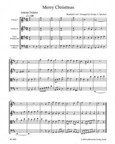 Merry Christmas for Strings by Speckert published by Barenreiter