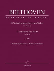 Beethoven: Diabelli Variations Opus 120 for Piano published by Barenreiter
