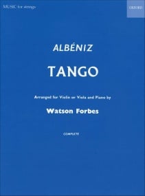 Albeniz: Tango for Violin or Viola published by OUP