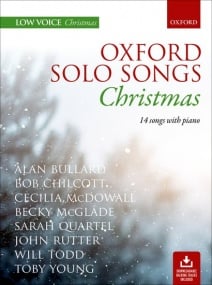 Oxford Solo Songs: Christmas - Low Voice (Book/Online Audio)