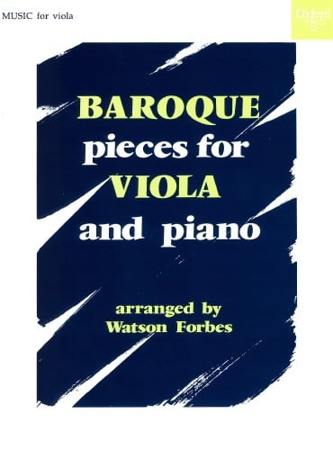 Baroque Pieces for Viola published by OUP