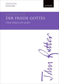 Rutter: Der Friede Gottes (The peace of God) SATB published by OUP