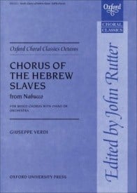 Verdi: Chorus of the Hebrew Slaves from Nabucco SATB published by OUP