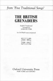 Rutter: The British Grenadiers SATBB published by OUP
