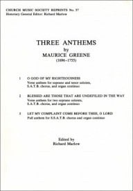 Greene: Three Anthems published by OUP