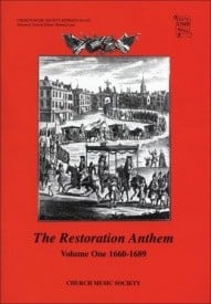 The Restoration Anthem Volume 1 1660-1689 published by OUP