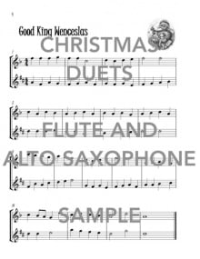 Christmas Duets for Flute and Alto Saxophone